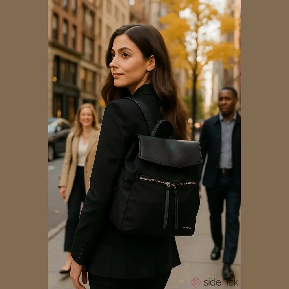 Botkier New York  Mini Nylon Backpack NWT Lightweight Modern Sleek Packable Chic - Picture 11 of 11